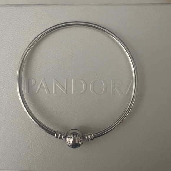 Pandora Silver Moment Bangle - Picture 1 of 3